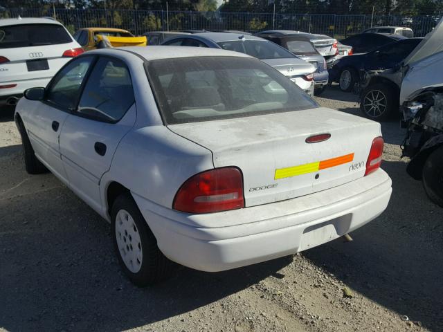 1B3ES47C9WD587776 - 1998 DODGE NEON HIGHL WHITE photo 3