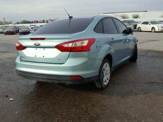 1FAHP3F26CL344143 - 2012 FORD FOCUS SE GREEN photo 4