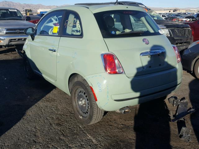 3C3CFFAR5CT385627 - 2012 FIAT 500 POP GREEN photo 3