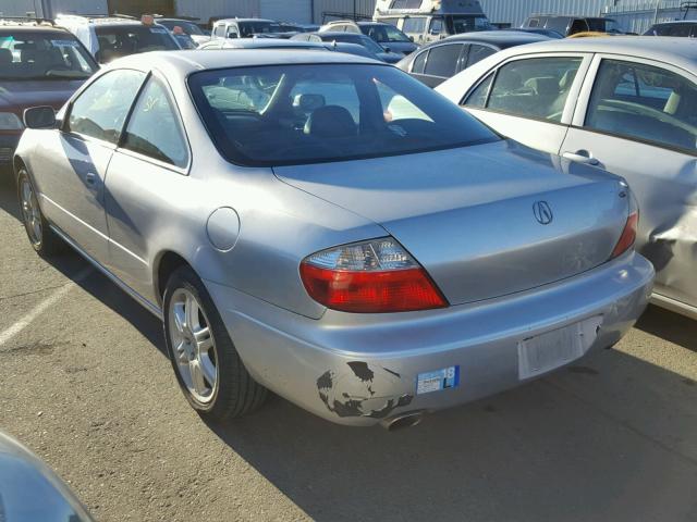 19UYA42623A013809 - 2003 ACURA 3.2CL TYPE SILVER photo 3