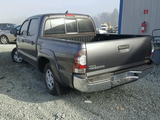 5TFJX4CN5CX019072 - 2012 TOYOTA TACOMA DOU GRAY photo 3