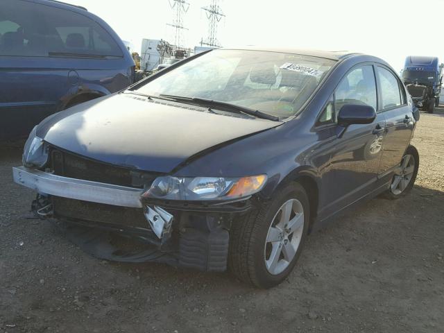 1HGFA16836L016485 - 2006 HONDA CIVIC EX ლურჯი ფოტო 2