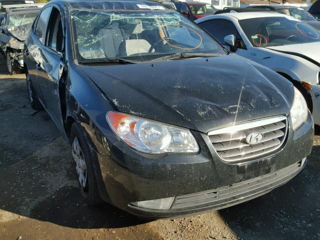 KMHDU46D08U308437 - 2008 HYUNDAI ELANTRA GL BLACK photo 9