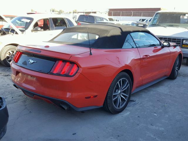 1FATP8UHXF5392896 - 2015 FORD MUSTANG ORANGE photo 4