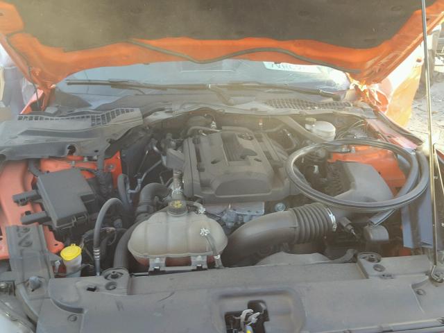 1FATP8UHXF5392896 - 2015 FORD MUSTANG ORANGE photo 7