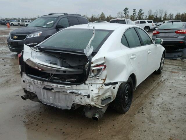 JTHBF5C28B5145776 - 2011 LEXUS IS 250 WHITE photo 4