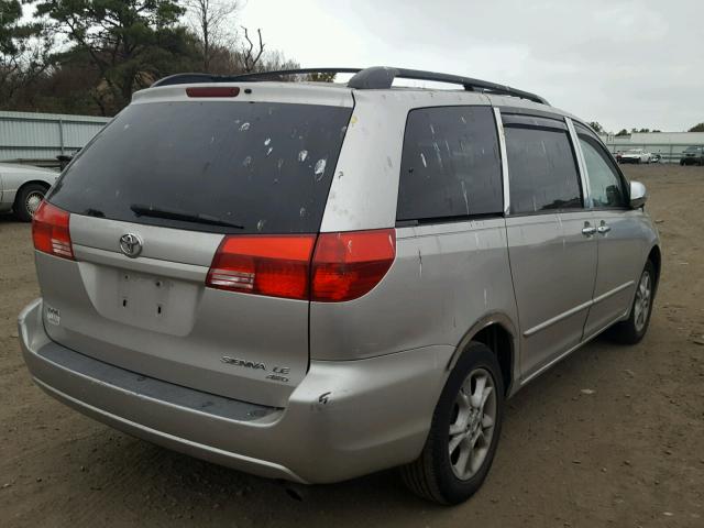 5TDBA23C64S001101 - 2004 TOYOTA SIENNA LE SILVER photo 4