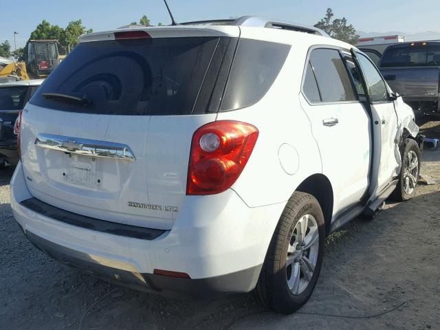 2GNFLGEK1D6364596 - 2013 CHEVROLET EQUINOX LT WHITE photo 4