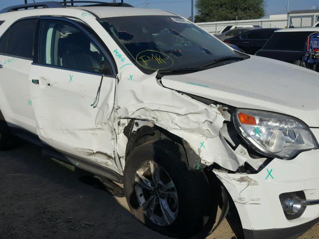 2GNFLGEK1D6364596 - 2013 CHEVROLET EQUINOX LT WHITE photo 9