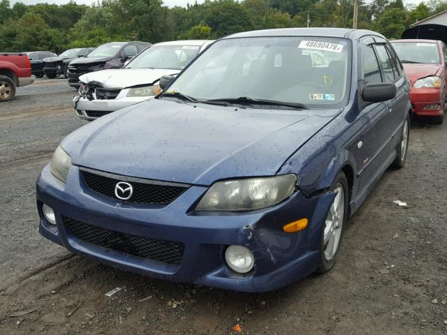 JM1BJ245631149776 - 2003 MAZDA PROTEGE PR BLUE photo 2