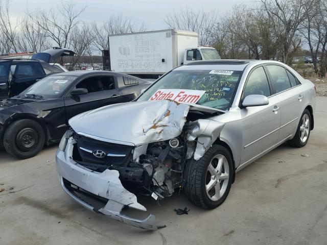 5NPEU46F57H206196 - 2007 HYUNDAI SONATA SE SILVER photo 2