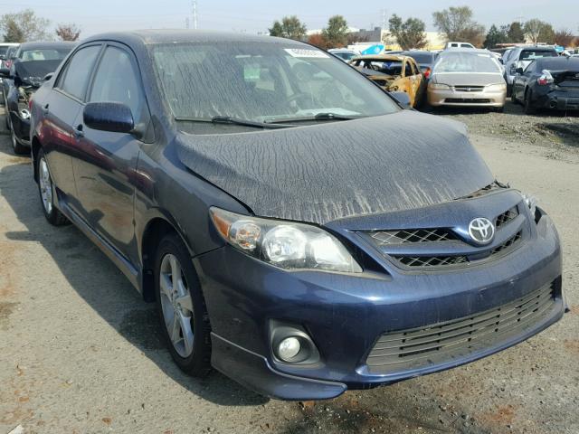 2T1BU4EE4CC884673 - 2012 TOYOTA COROLLA BA BLUE photo 1