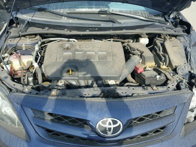 2T1BU4EE4CC884673 - 2012 TOYOTA COROLLA BA BLUE photo 7