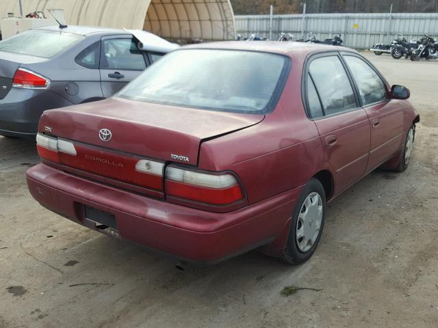 1NXBB02E2TZ464475 - 1996 TOYOTA COROLLA DX RED photo 4