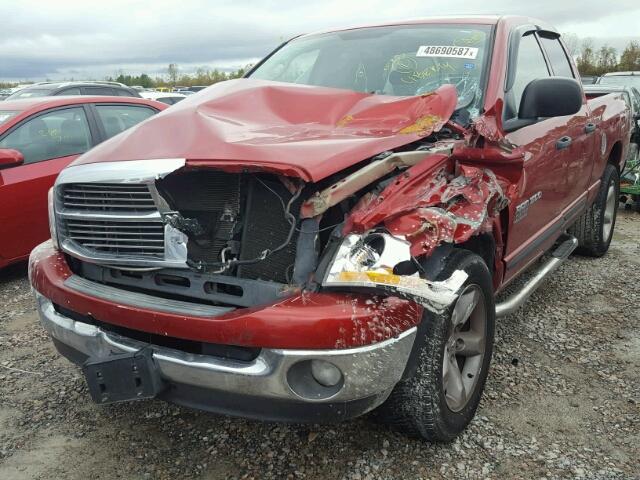 1D7HA18N26S609289 - 2006 DODGE RAM 1500 S RED photo 2