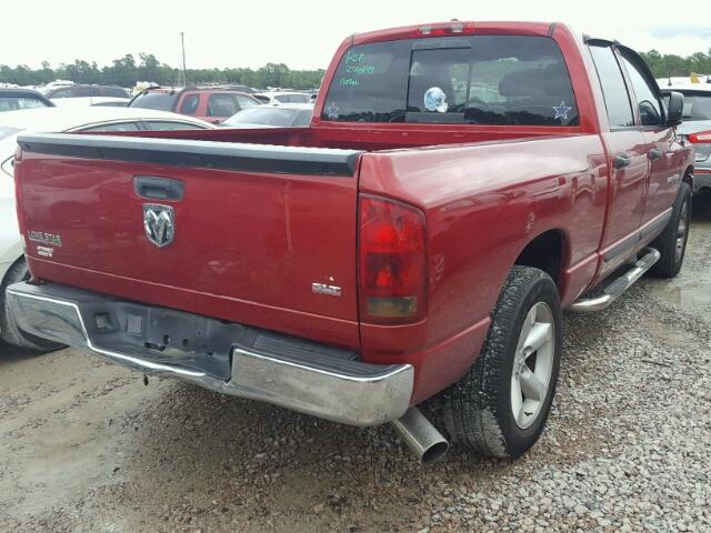 1D7HA18N26S609289 - 2006 DODGE RAM 1500 S RED photo 4