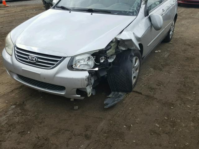 KNAFE121285541408 - 2008 KIA SPECTRA EX SILVER photo 9