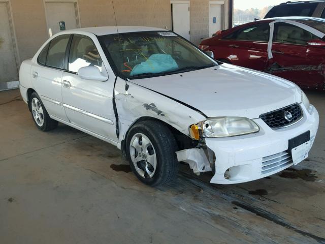 3N1CB51D73L814663 - 2003 NISSAN SENTRA XE WHITE photo 1