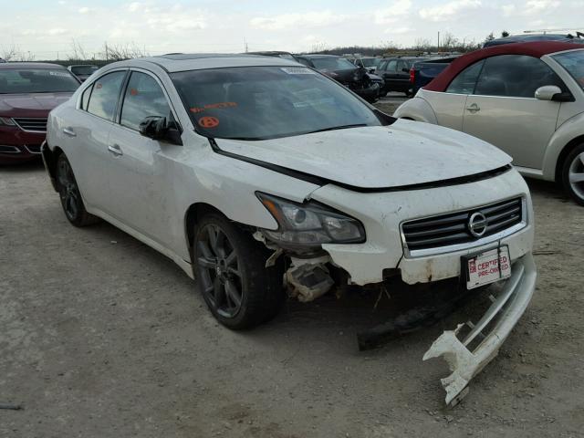 1N4AA5AP8EC445771 - 2014 NISSAN MAXIMA S WHITE photo 1