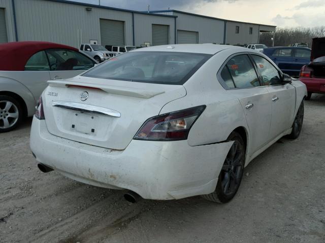 1N4AA5AP8EC445771 - 2014 NISSAN MAXIMA S WHITE photo 4