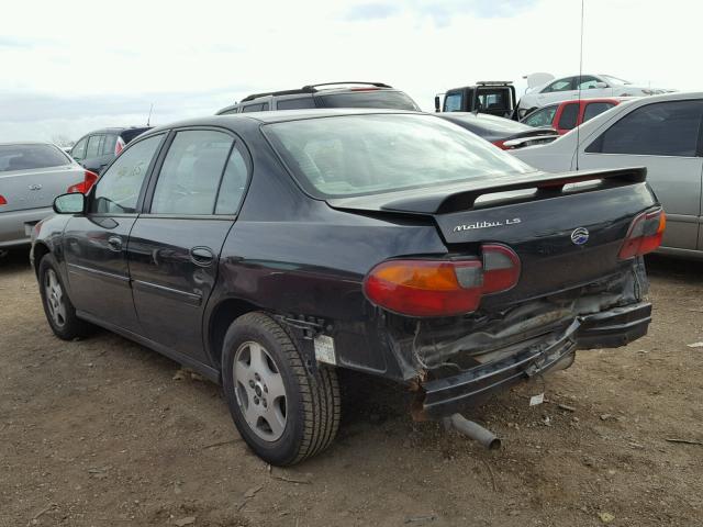 1G1NE52JX3M712919 - 2003 CHEVROLET MALIBU LS BLACK photo 3