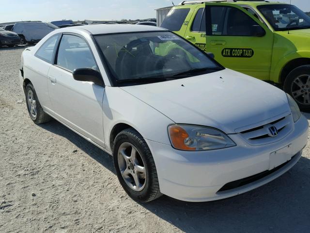 1HGEM21533L077661 - 2003 HONDA CIVIC LX WHITE photo 1