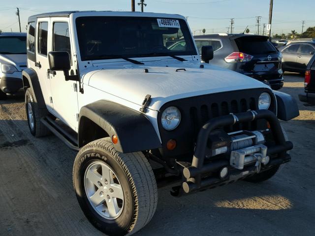 1C4HJWDG2CL203422 - 2012 JEEP WRANGLER U WHITE photo 1