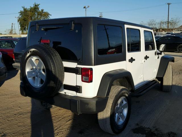 1C4HJWDG2CL203422 - 2012 JEEP WRANGLER U WHITE photo 4