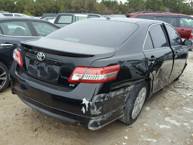 4T1BF3EK7BU168079 - 2011 TOYOTA CAMRY BASE BLACK photo 4