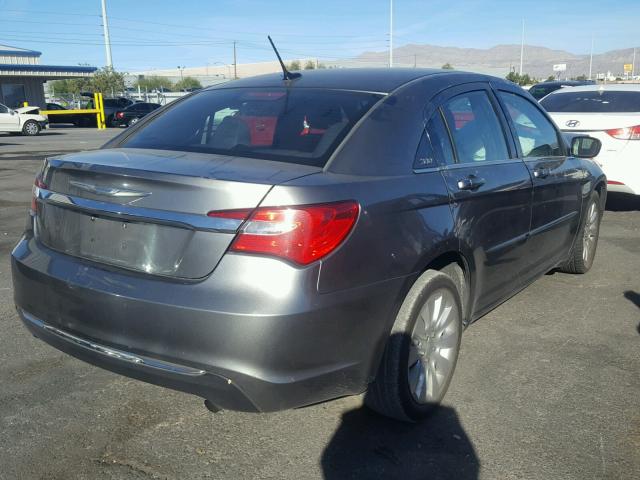 1C3CCBAB3CN212712 - 2012 CHRYSLER 200 LX GRAY photo 4