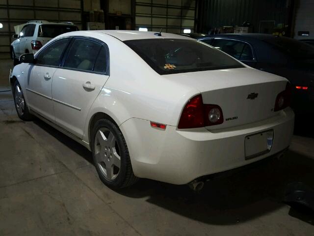 1G1ZJ57718F296913 - 2008 CHEVROLET MALIBU 2LT WHITE photo 3