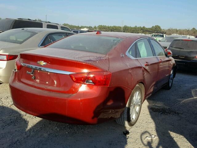 2G1115SL7E9150313 - 2014 CHEVROLET IMPALA LT RED photo 4