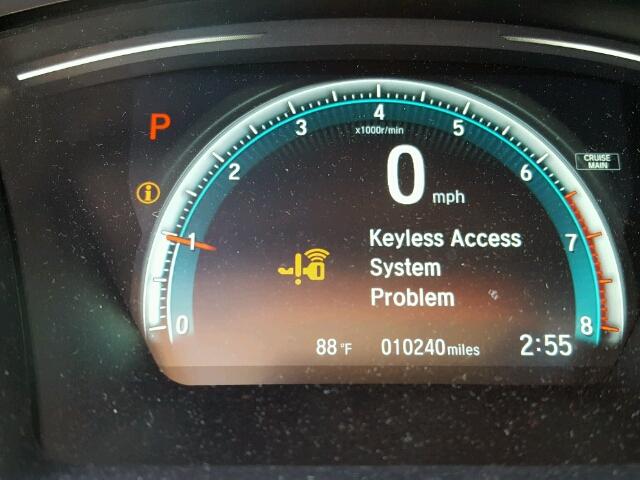 2HGFC1F7XJH643319 - 2018 HONDA CIVIC EXL 蓝色 照片 8