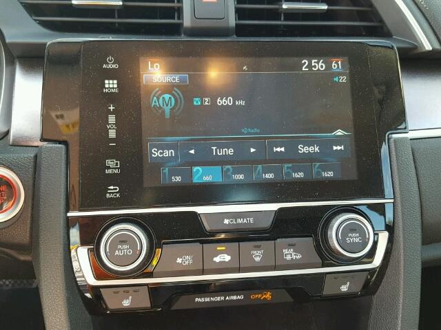 2HGFC1F7XJH643319 - 2018 HONDA CIVIC EXL 蓝色 照片 9