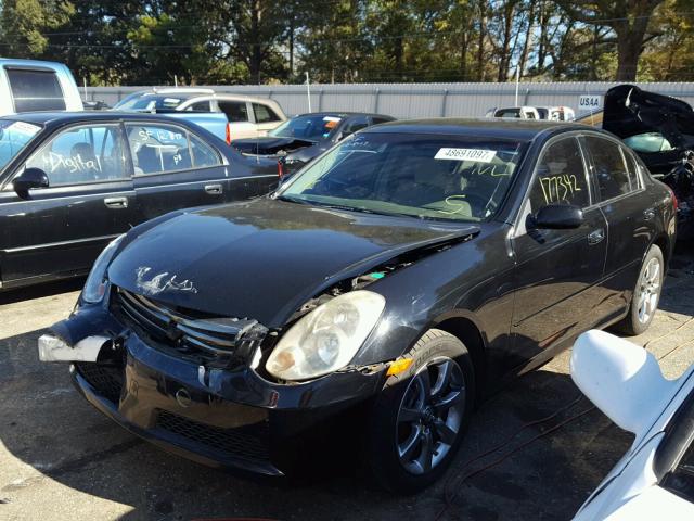 JNKCV51E55M216768 - 2005 INFINITI G35 BLACK photo 2