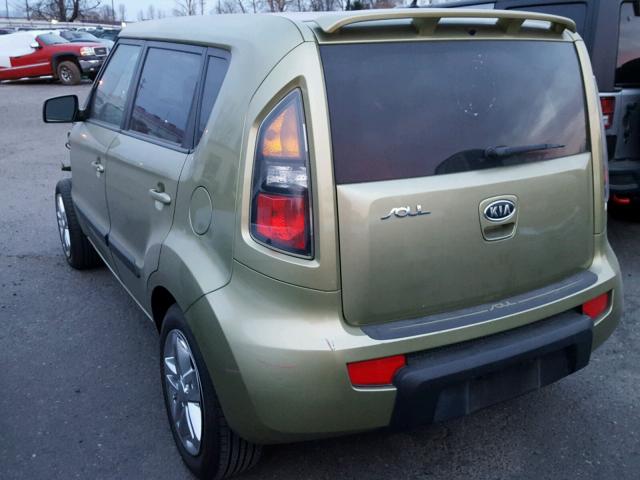 KNDJT2A27B7223928 - 2011 KIA SOUL + GREEN photo 3