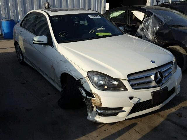 WDDGF8BB4CR214814 - 2012 MERCEDES-BENZ C 300 4MAT WHITE photo 1