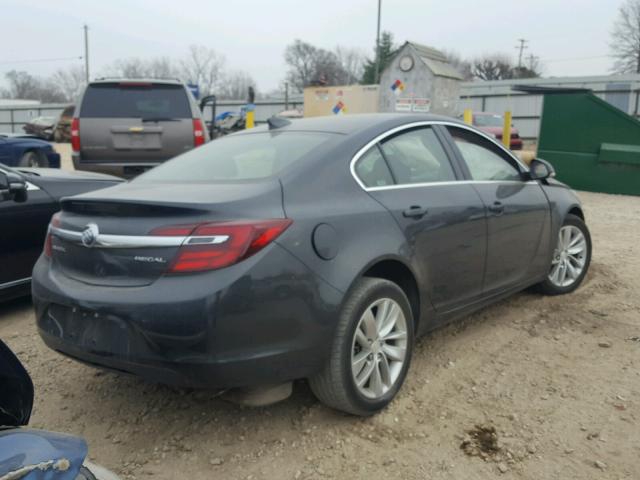 2G4GV5EK3F9217737 - 2015 BUICK REGAL GRAY photo 4