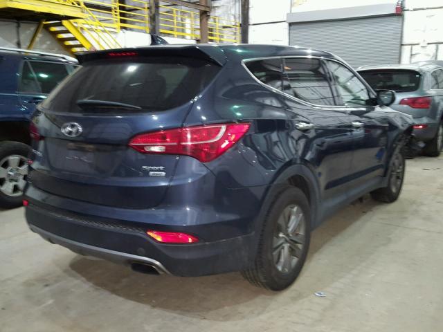 5XYZTDLB2GG344615 - 2016 HYUNDAI SANTA FE S BLUE photo 4