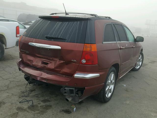 2A8GM78X37R197154 - 2007 CHRYSLER PACIFICA L MAROON photo 4