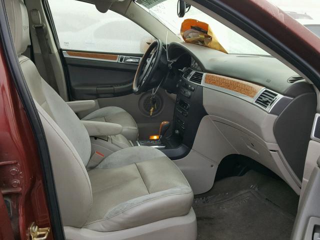 2A8GM78X37R197154 - 2007 CHRYSLER PACIFICA L მუქწითელი ფოტო 5