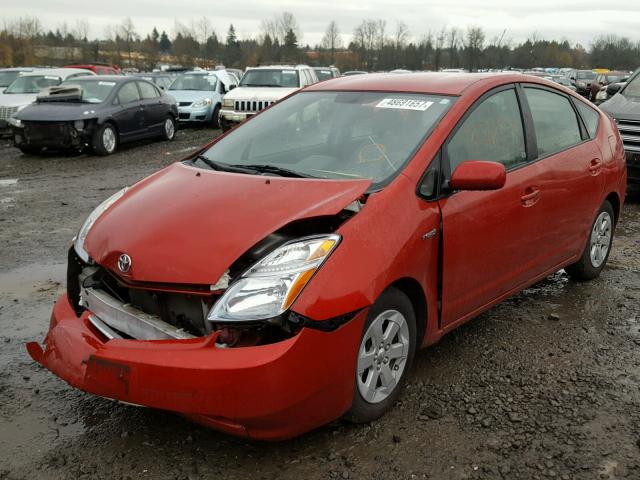 JTDKB20U987778804 - 2008 TOYOTA PRIUS RED photo 2