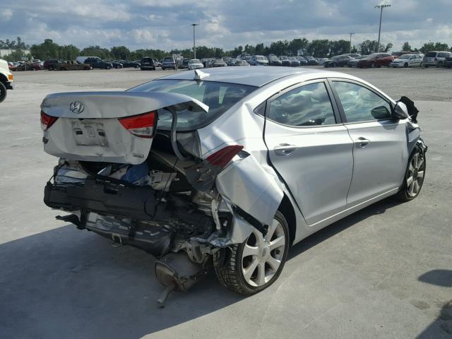 5NPDH4AE3DH233844 - 2013 HYUNDAI ELANTRA GL SILVER photo 4