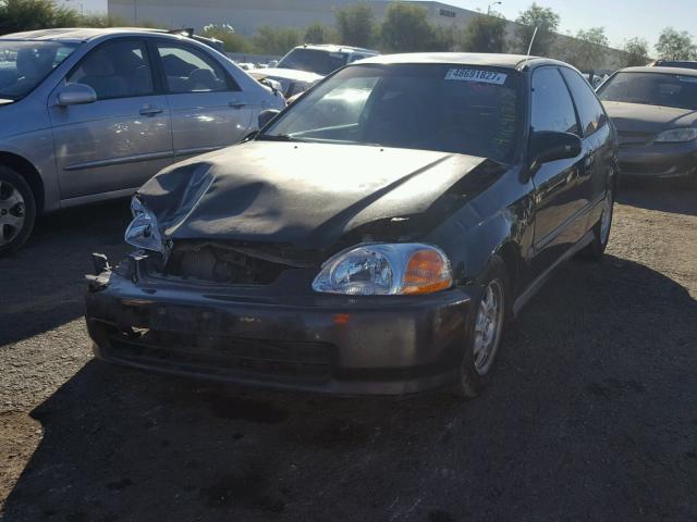 2HGEJ6442WH122142 - 1998 HONDA CIVIC DX BLACK photo 2