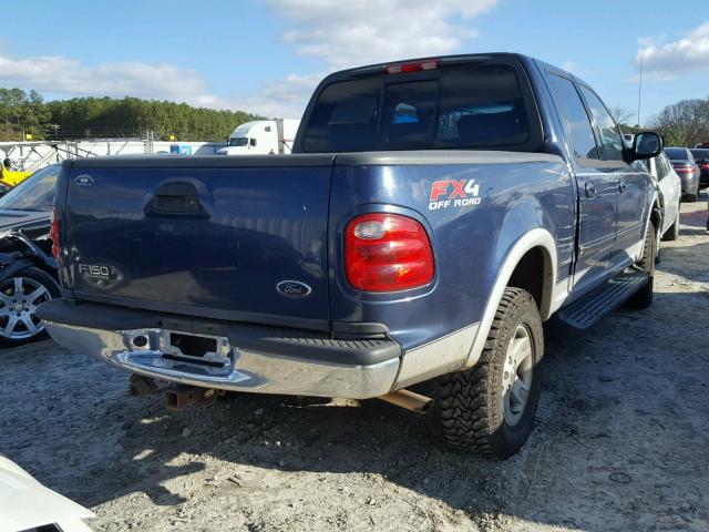 1FTRW08L82KE37367 - 2002 FORD F150 SUPER BLUE photo 4