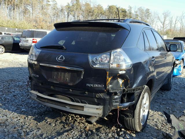 2T2HA31U55C054339 - 2005 LEXUS RX 330 BLACK photo 4