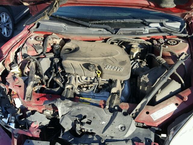 2G1WT58K669109509 - 2006 CHEVROLET IMPALA LT RED photo 7