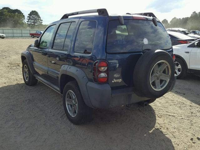 1J4GK38K25W560097 - 2005 JEEP LIBERTY RE BLUE photo 3