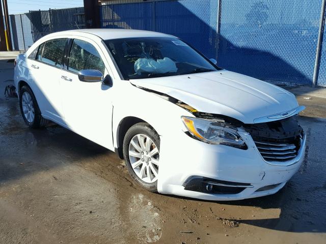 1C3CCBCG8DN559737 - 2013 CHRYSLER 200 LIMITE WHITE photo 1