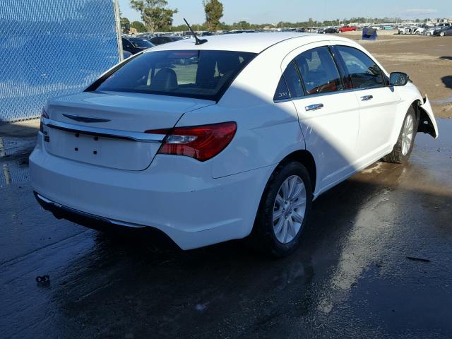 1C3CCBCG8DN559737 - 2013 CHRYSLER 200 LIMITE WHITE photo 4